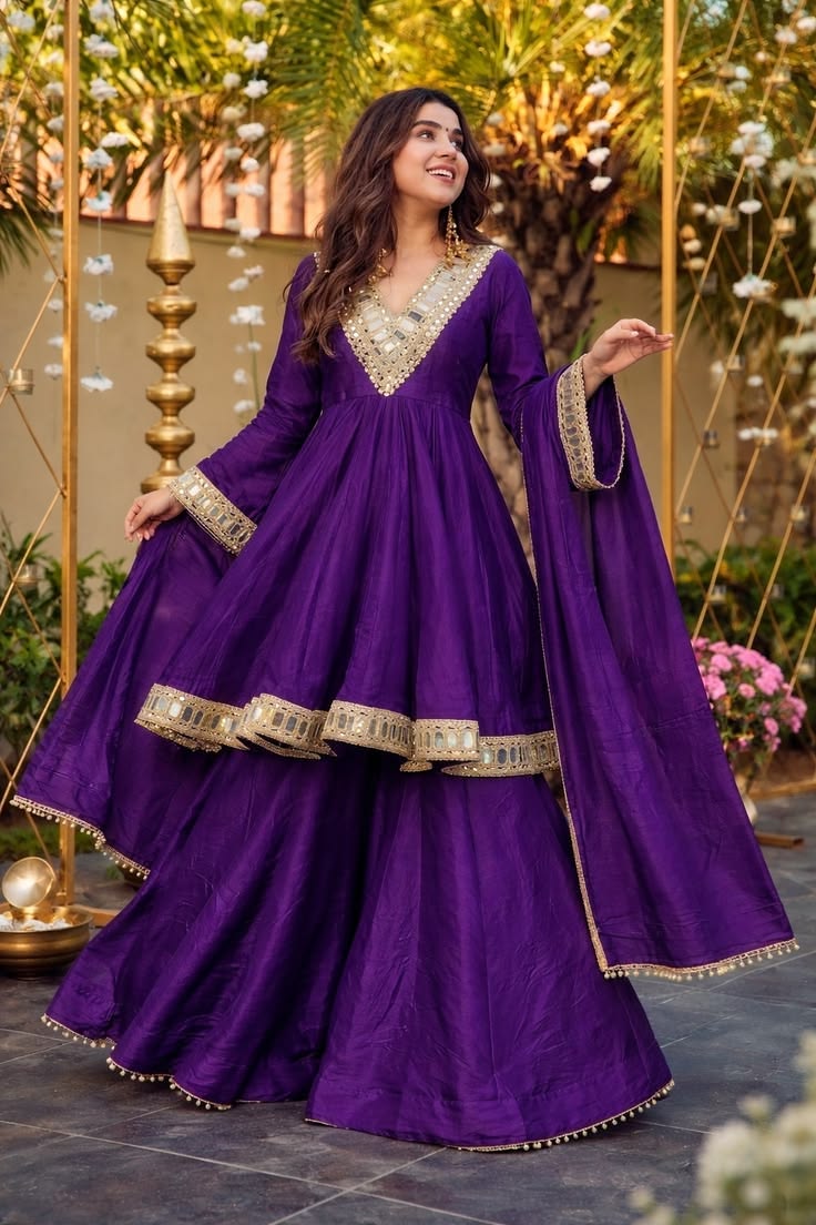 Embroidered Anarkali Suit